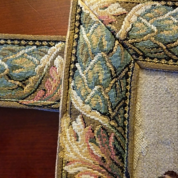 FLEMISH WALL HANGING VINTAGE TAPESTRY METRAX CRAYE - Picture 12 of 12